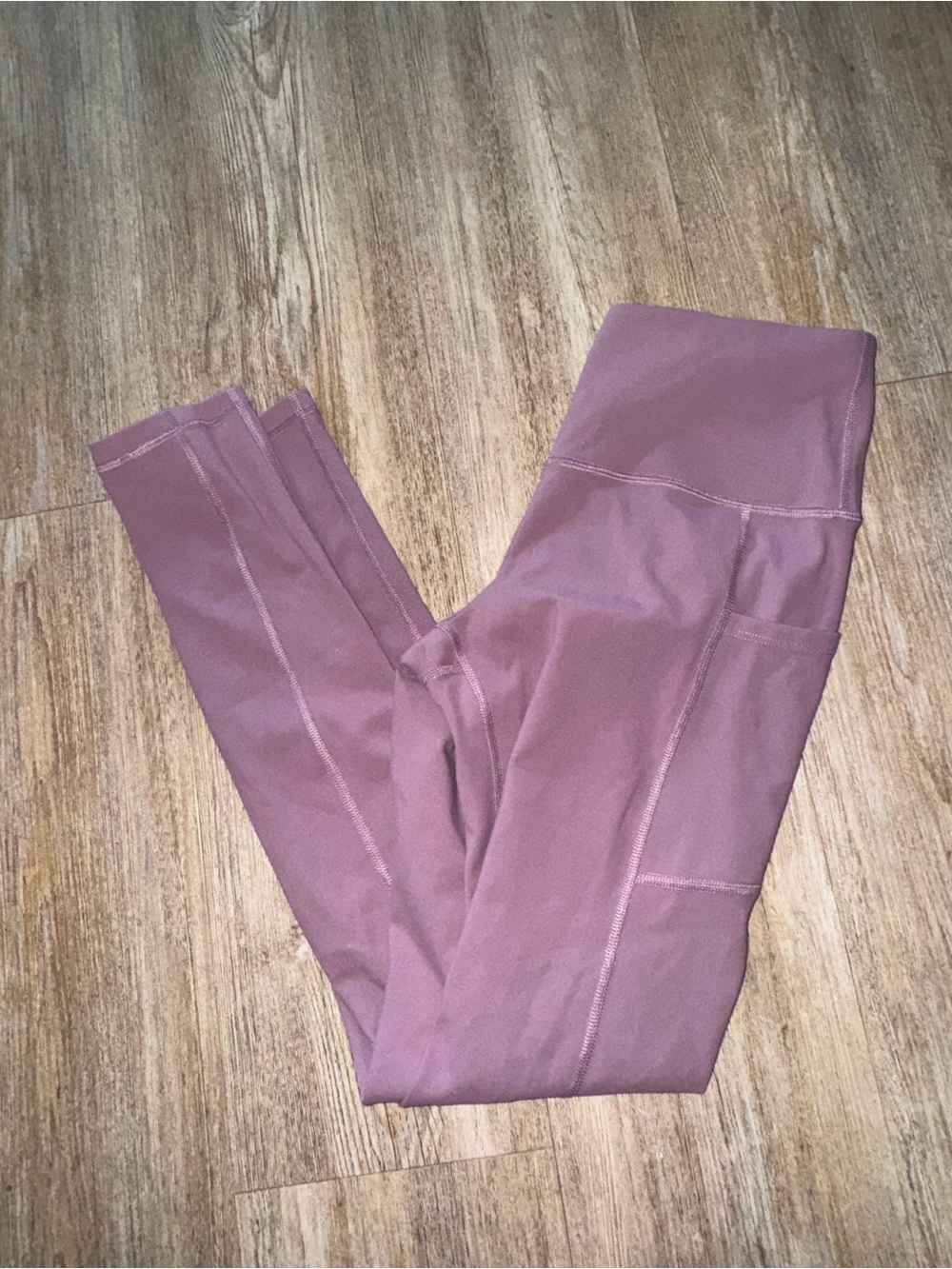 Dusty mauve High-Waist Leggings